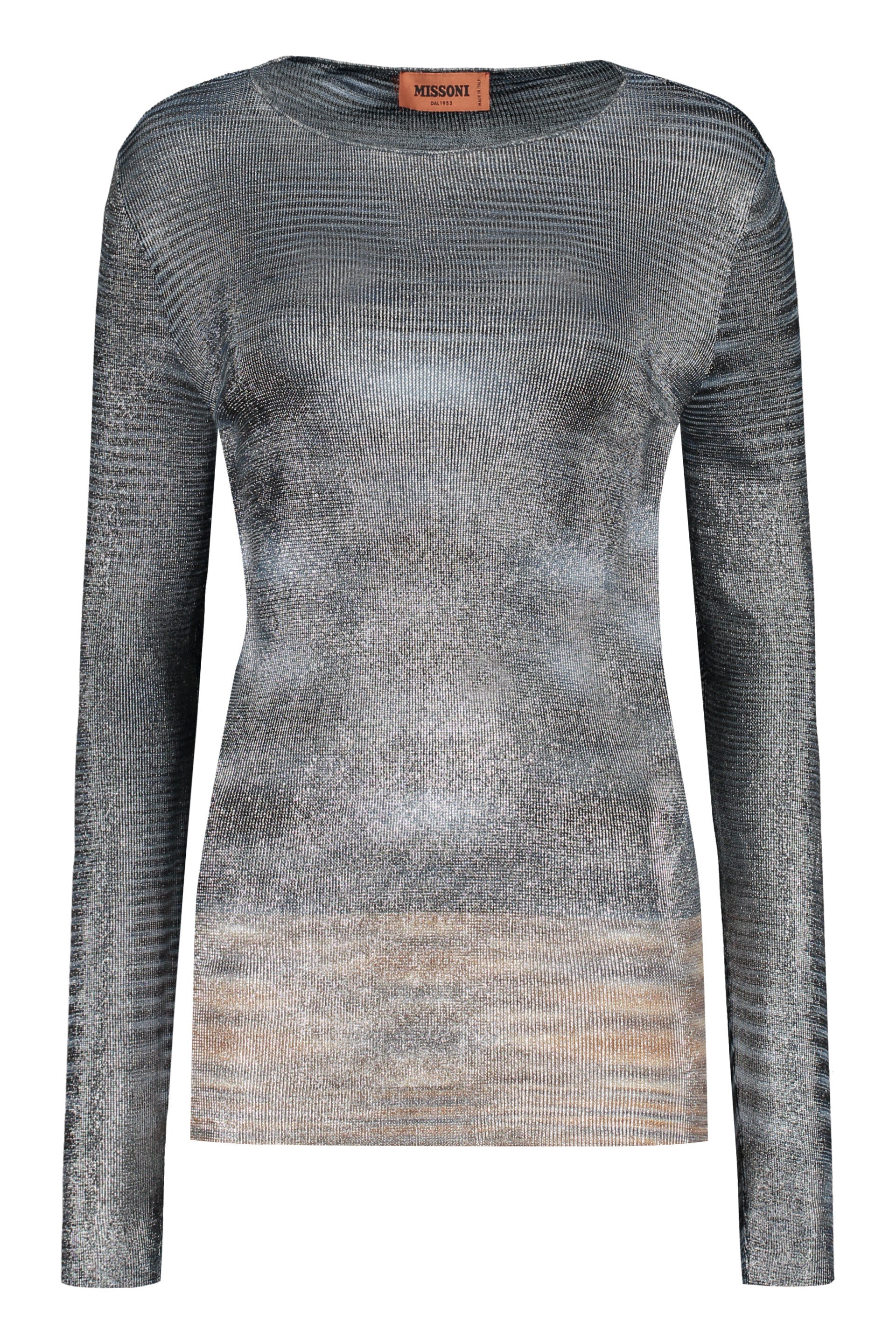 Knitted viscosa-blend top