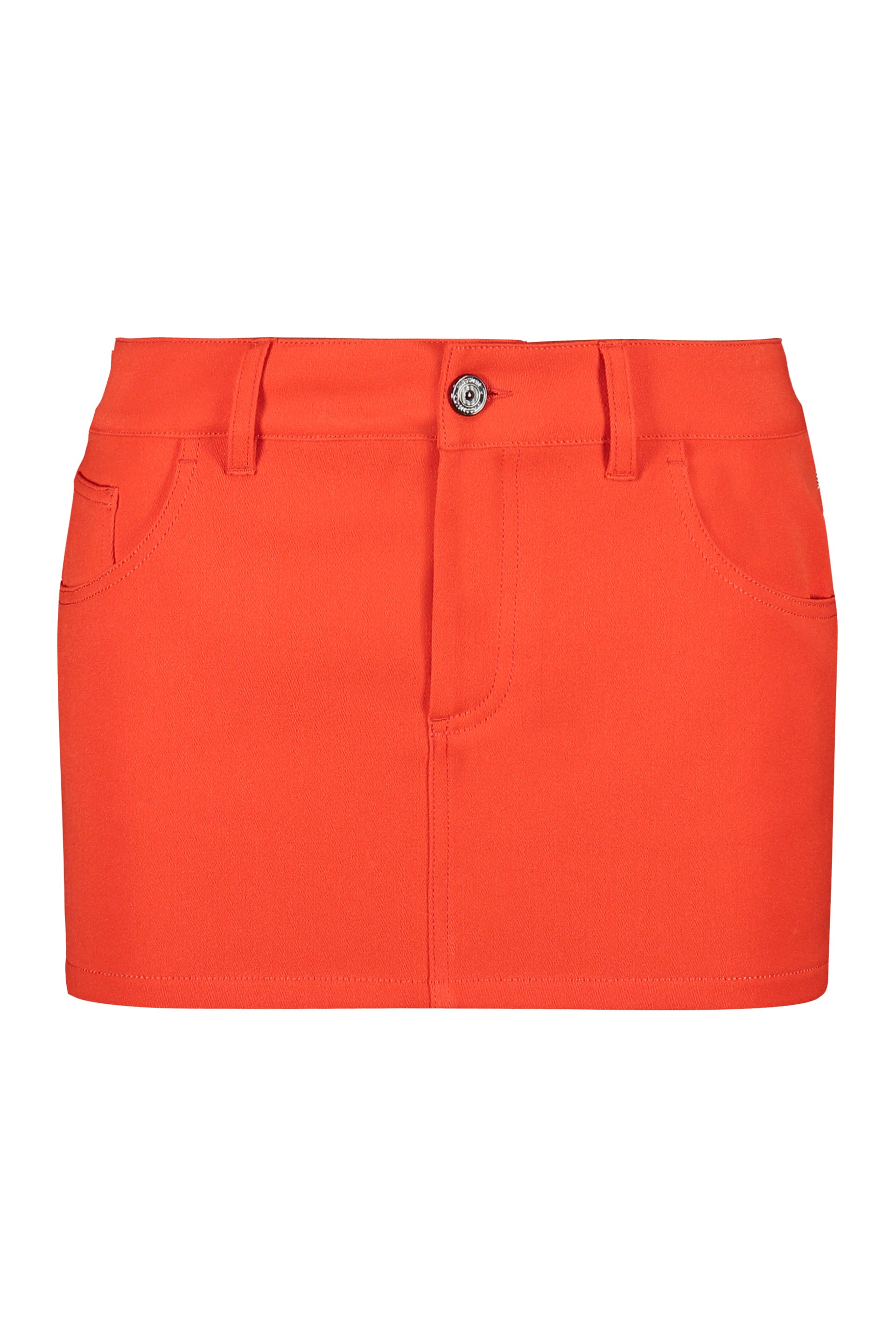 Technical fabric mini-skirt