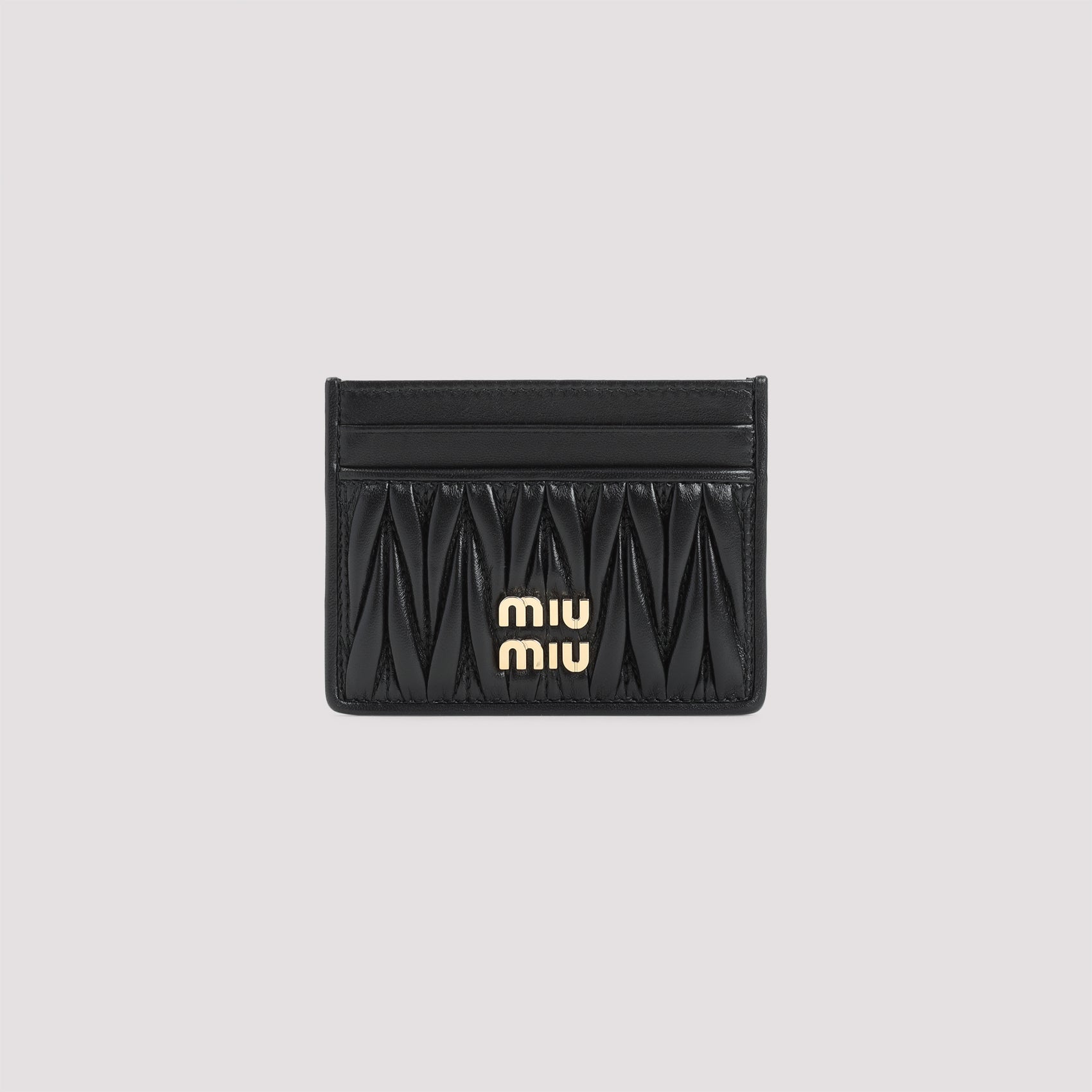 Miu Miu-OUTLET-SALE-Miu Miu Lamb Leather Cardholder-ARCHIVIST