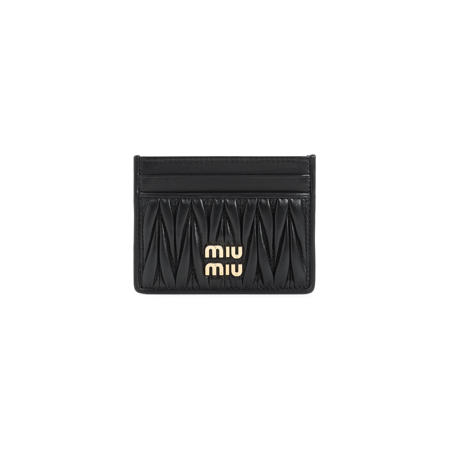 Miu Miu-OUTLET-SALE-Miu Miu Lamb Leather Cardholder-ARCHIVIST