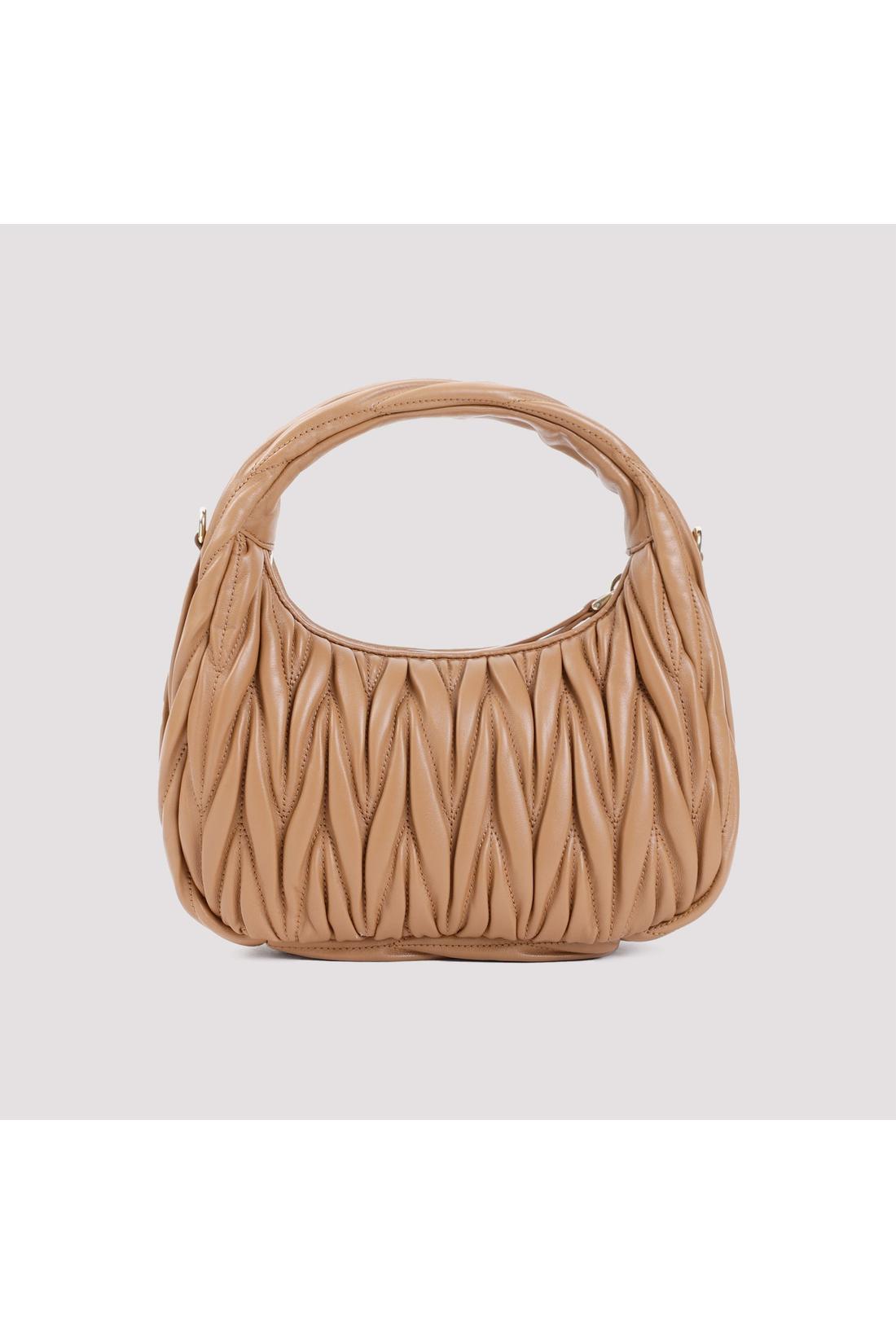 Miu Miu-OUTLET-SALE-Miu Miu Small Wander Matelassé Hobo Bag-ARCHIVIST