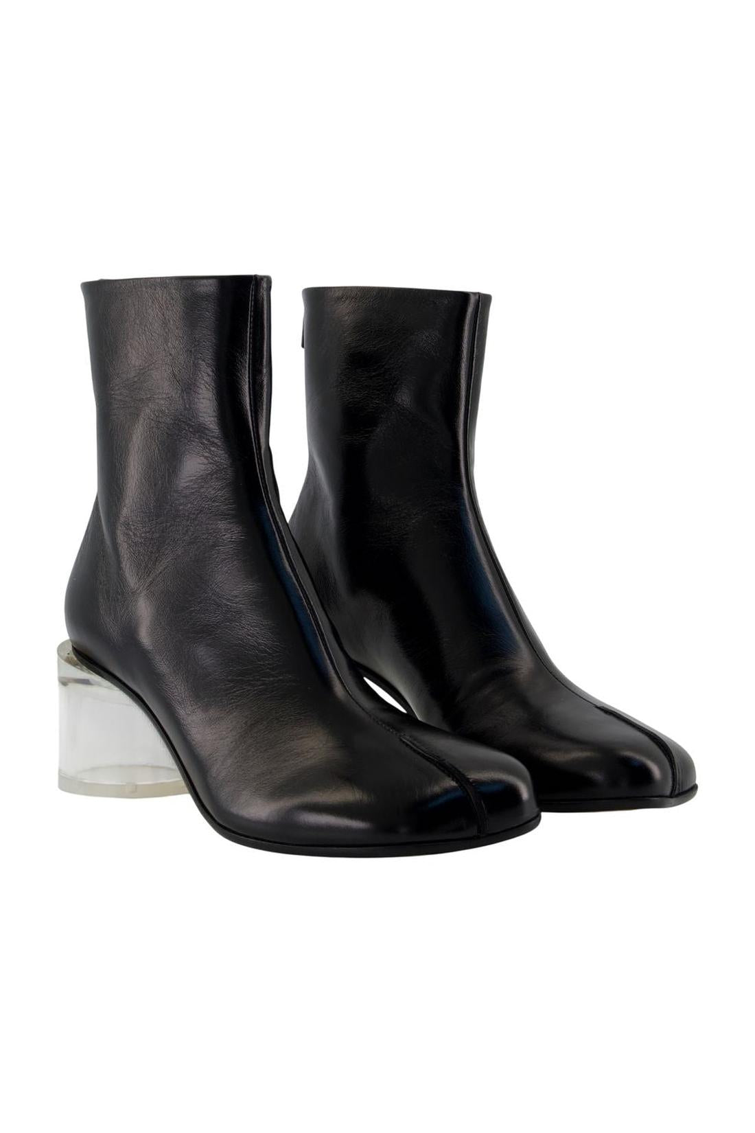 Stiefeletten - MM6 Maison Margiela - Leder - Schwarz-Stiefel & Stiefeletten-Mm6 Maison Margiela-ARCHIVIST