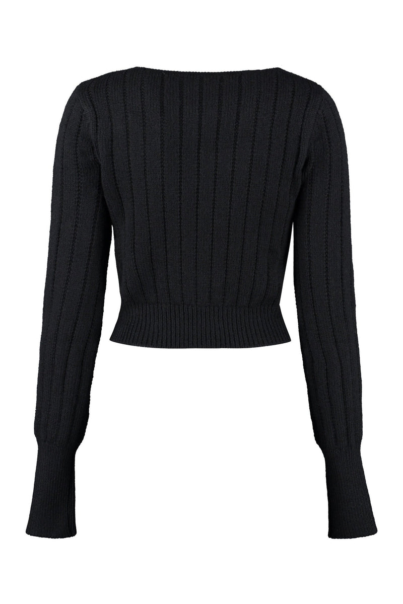 Pinko-OUTLET-SALE-Mocaccino long sleeve sweater-ARCHIVIST