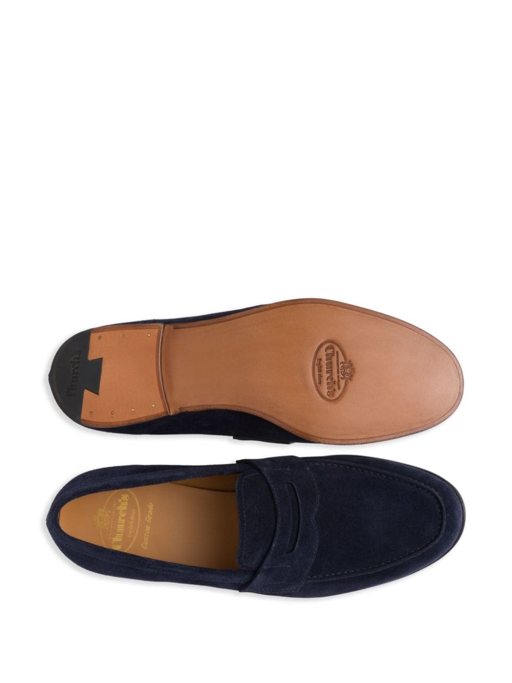 Church's-OUTLET-SALE-Moccasins BLAU-ARCHIVIST