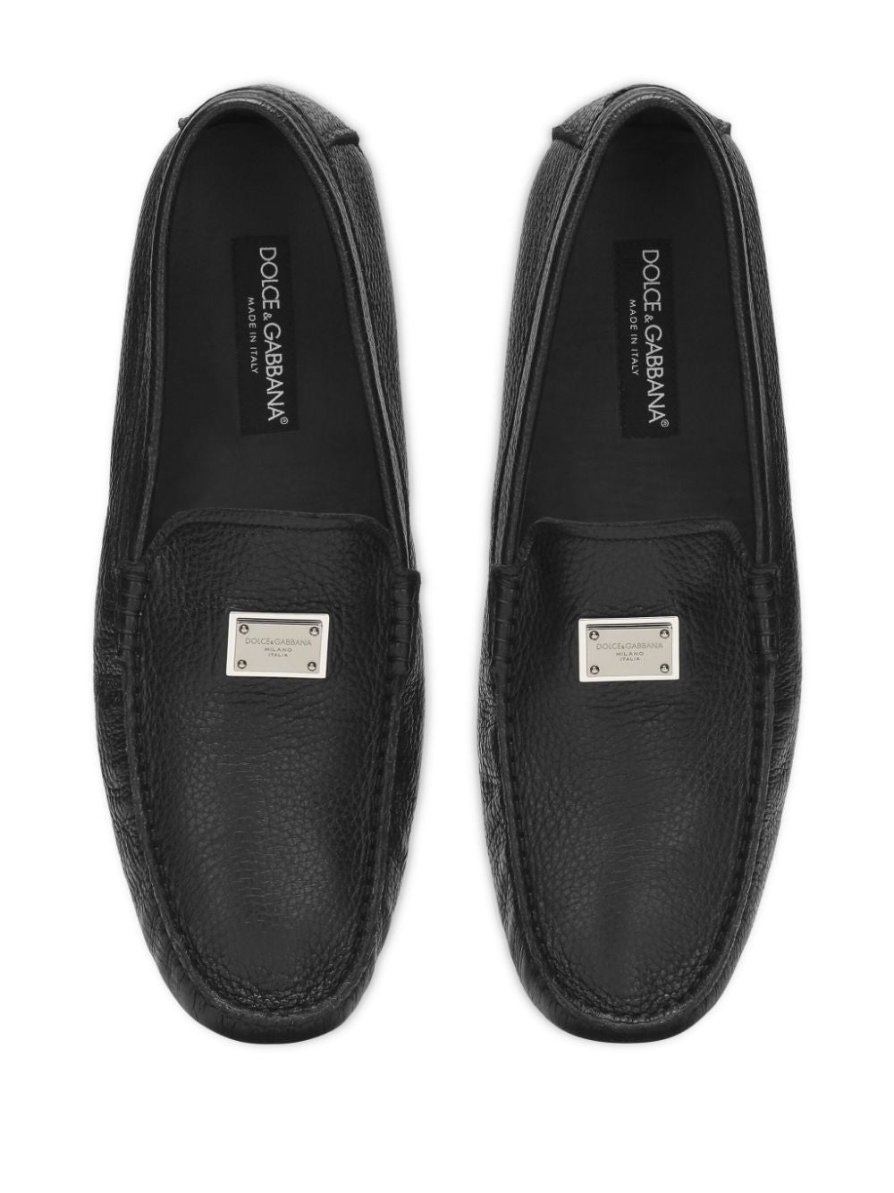 Dolce & Gabbana-OUTLET-SALE-Moccasins SCHWARZ-ARCHIVIST