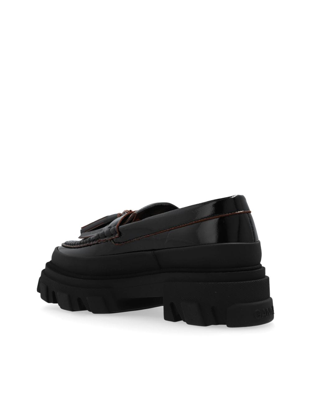 GANNI-OUTLET-SALE-Moccasins SCHWARZ-ARCHIVIST