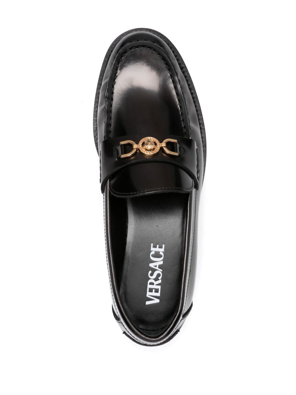 Versace-OUTLET-SALE-Moccasins SCHWARZ-ARCHIVIST