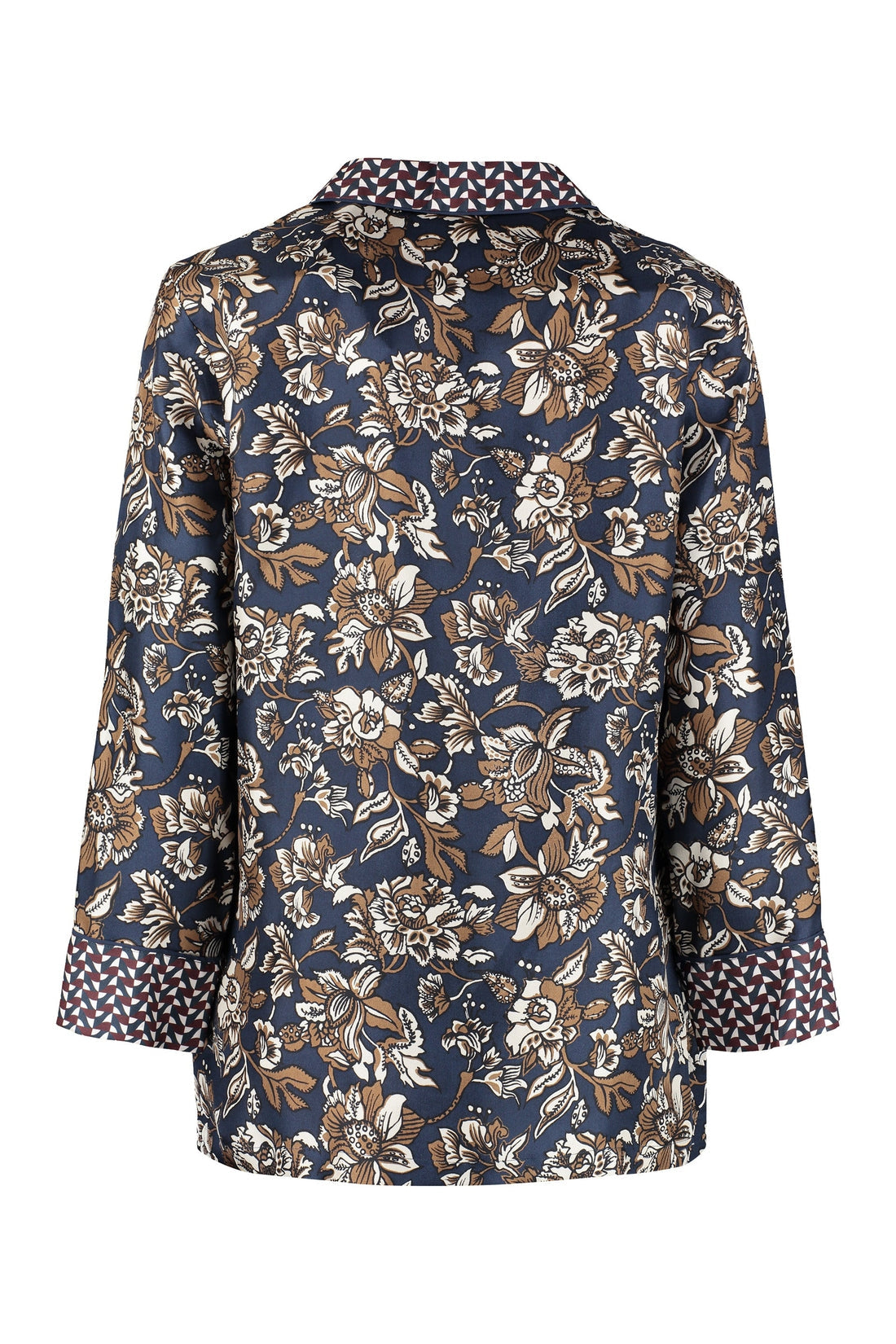 S MAX MARA-OUTLET-SALE-Mogol printed silk pajama blouse-ARCHIVIST