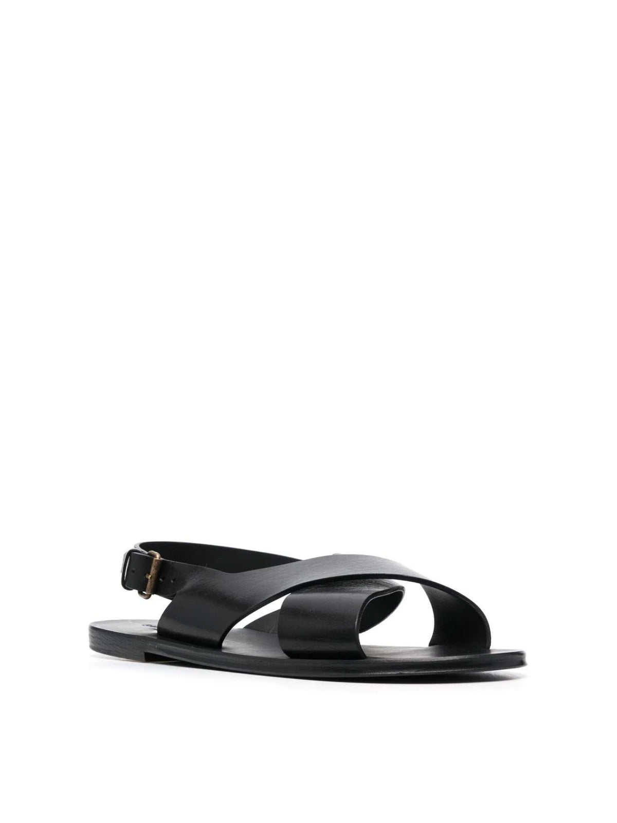 Saint Laurent-OUTLET-SALE-Mojave Crisscross Leather Sandals-ARCHIVIST