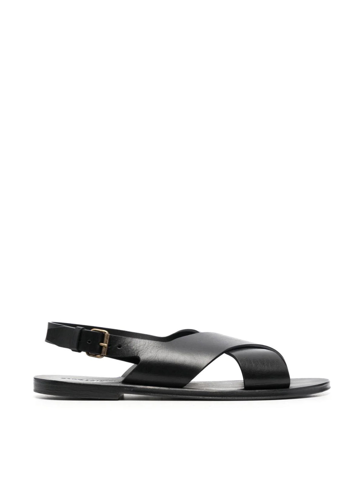 Saint Laurent-OUTLET-SALE-Mojave Crisscross Leather Sandals-ARCHIVIST