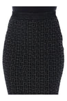 BALMAIN-OUTLET-SALE-Monogram 3D mini skirt-ARCHIVIST