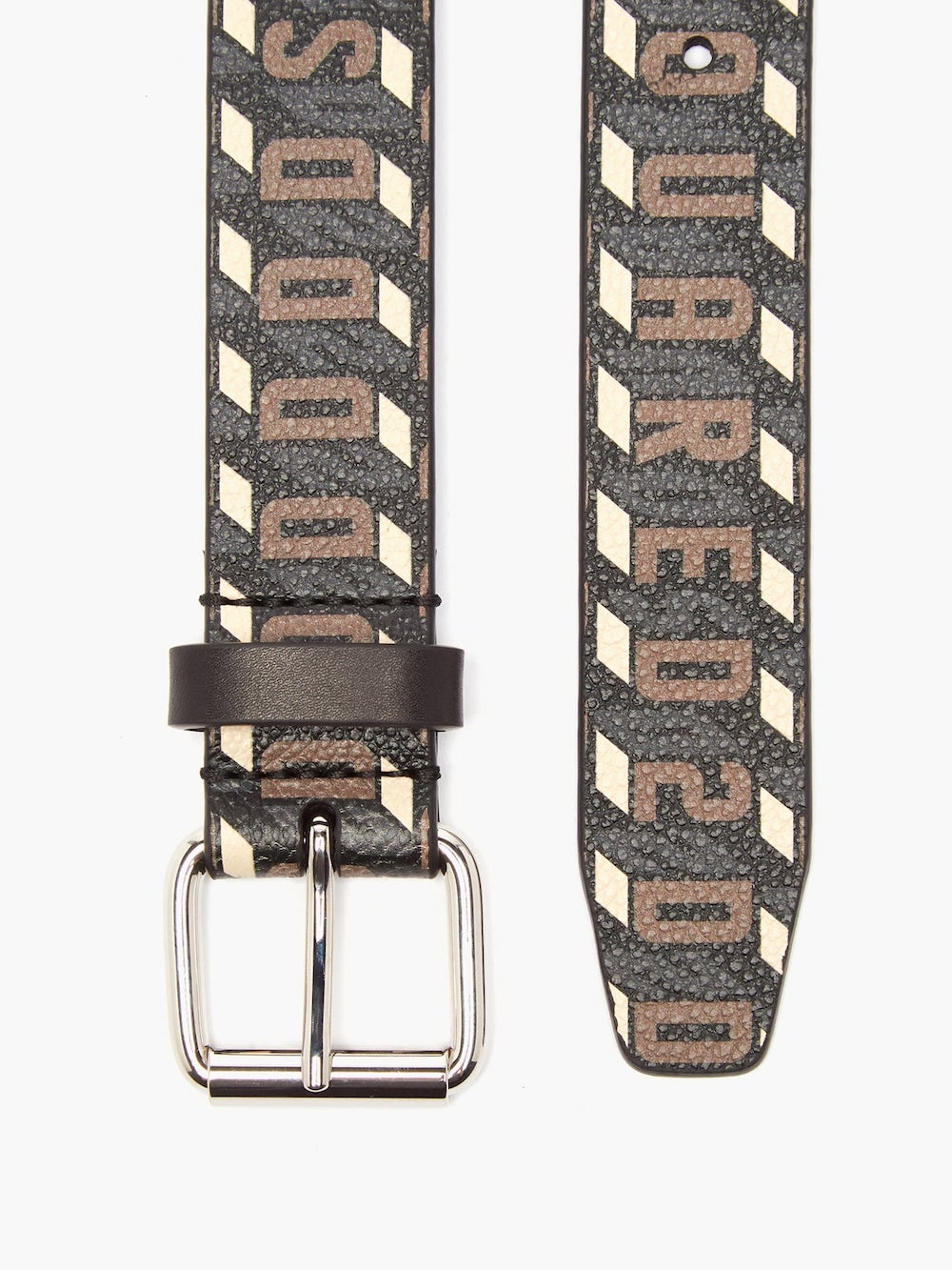 Dsquared2-OUTLET-SALE-Monogram Logo Leather Belt-ARCHIVIST