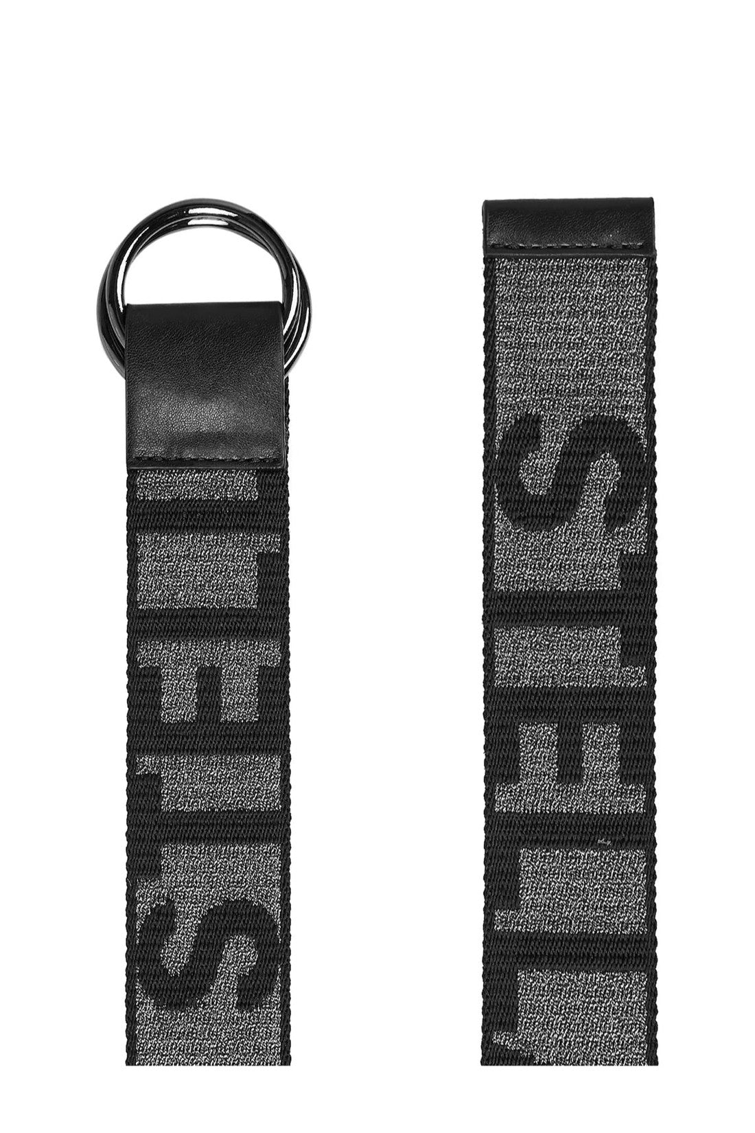 Stella McCartney-OUTLET-SALE-Monogram Logo Lurex Tape Belt-ARCHIVIST