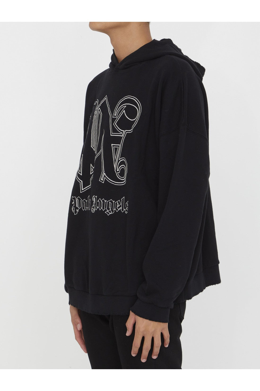 PALM ANGELS-OUTLET-SALE-Monogram hoodie-ARCHIVIST