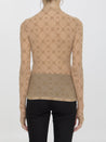 MARINE SERRE-OUTLET-SALE-Monogram mesh flock top-ARCHIVIST