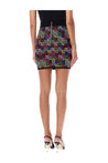 BALMAIN-OUTLET-SALE-Monogram multicolor mini skirt-ARCHIVIST