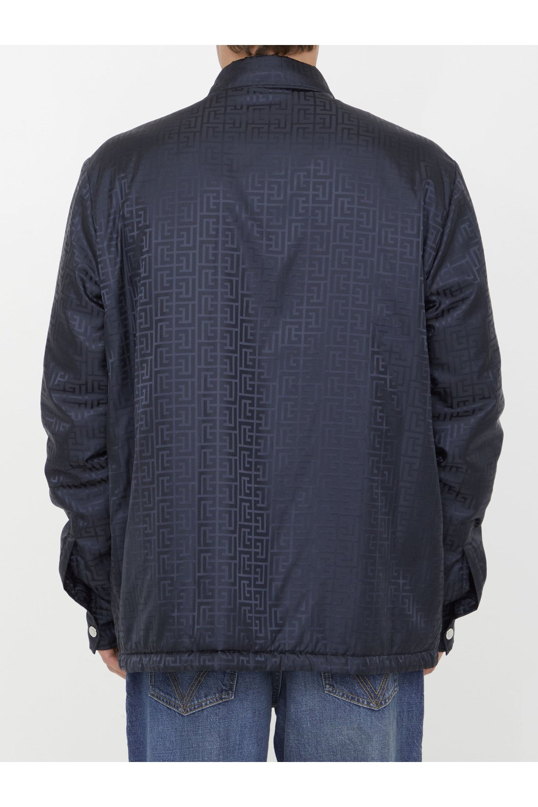 BALMAIN-OUTLET-SALE-Monogram nylon overshirt-ARCHIVIST