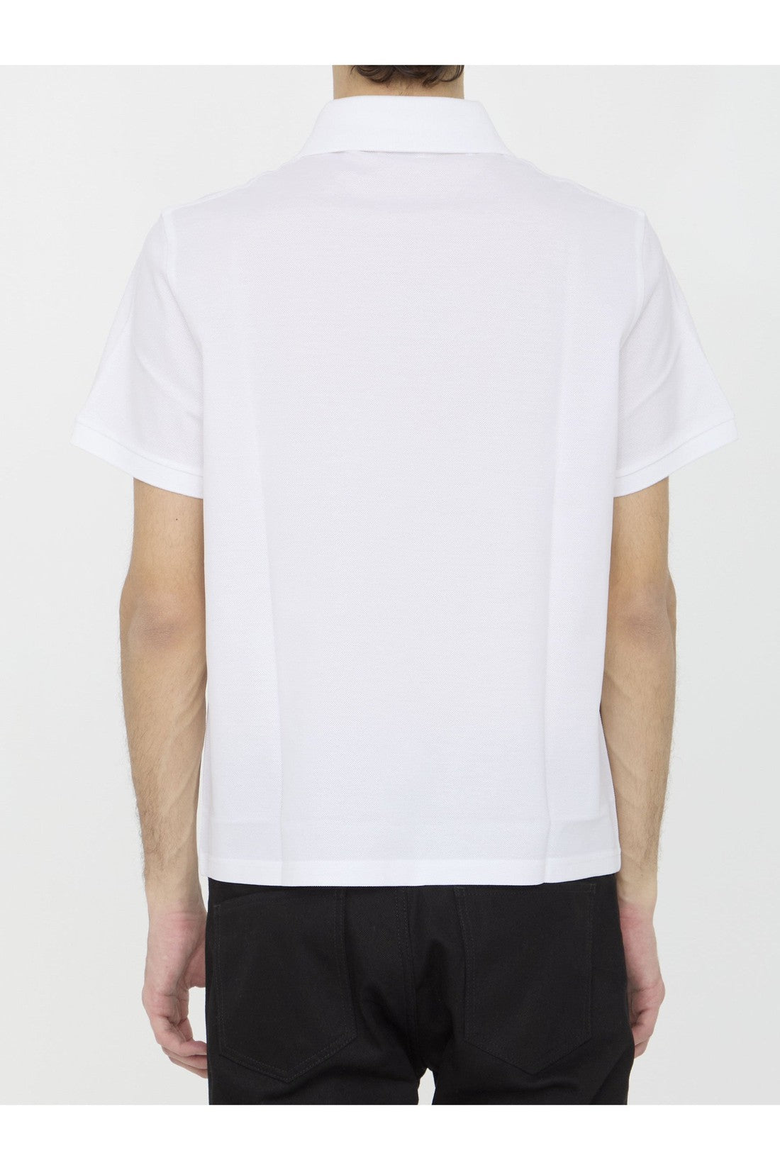 SAINT LAURENT-OUTLET-SALE-Monogram polo shirt-ARCHIVIST