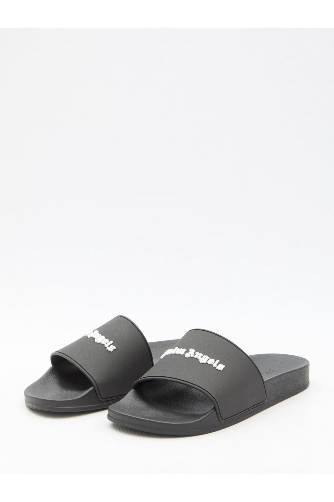 PALM ANGELS-OUTLET-SALE-Monogram rubber slide sandals-ARCHIVIST