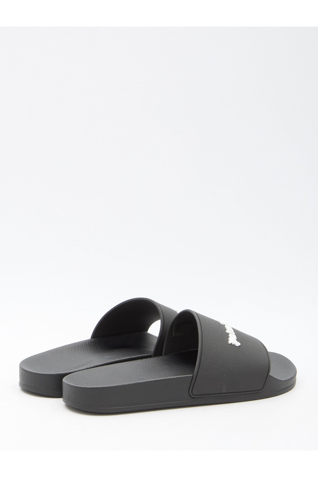 PALM ANGELS-OUTLET-SALE-Monogram rubber slide sandals-ARCHIVIST