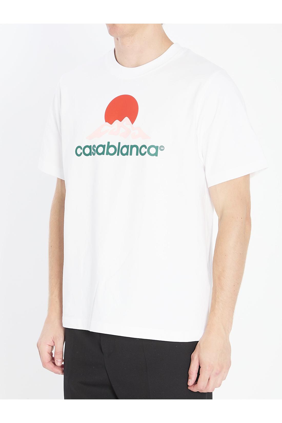 Casablanca-OUTLET-SALE-Montagne printed t-shirt-ARCHIVIST