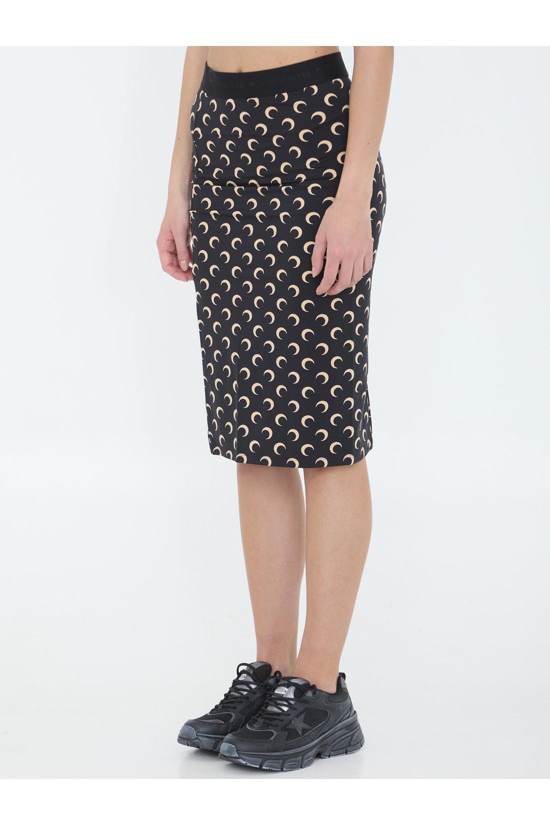 Marine Serre-OUTLET-SALE-Moon jersey skirt-ARCHIVIST