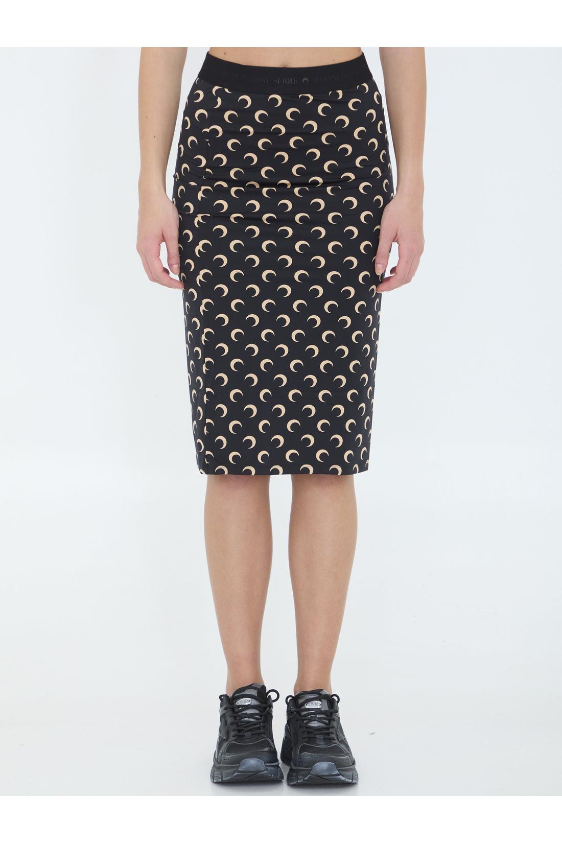 Marine Serre-OUTLET-SALE-Moon jersey skirt-ARCHIVIST