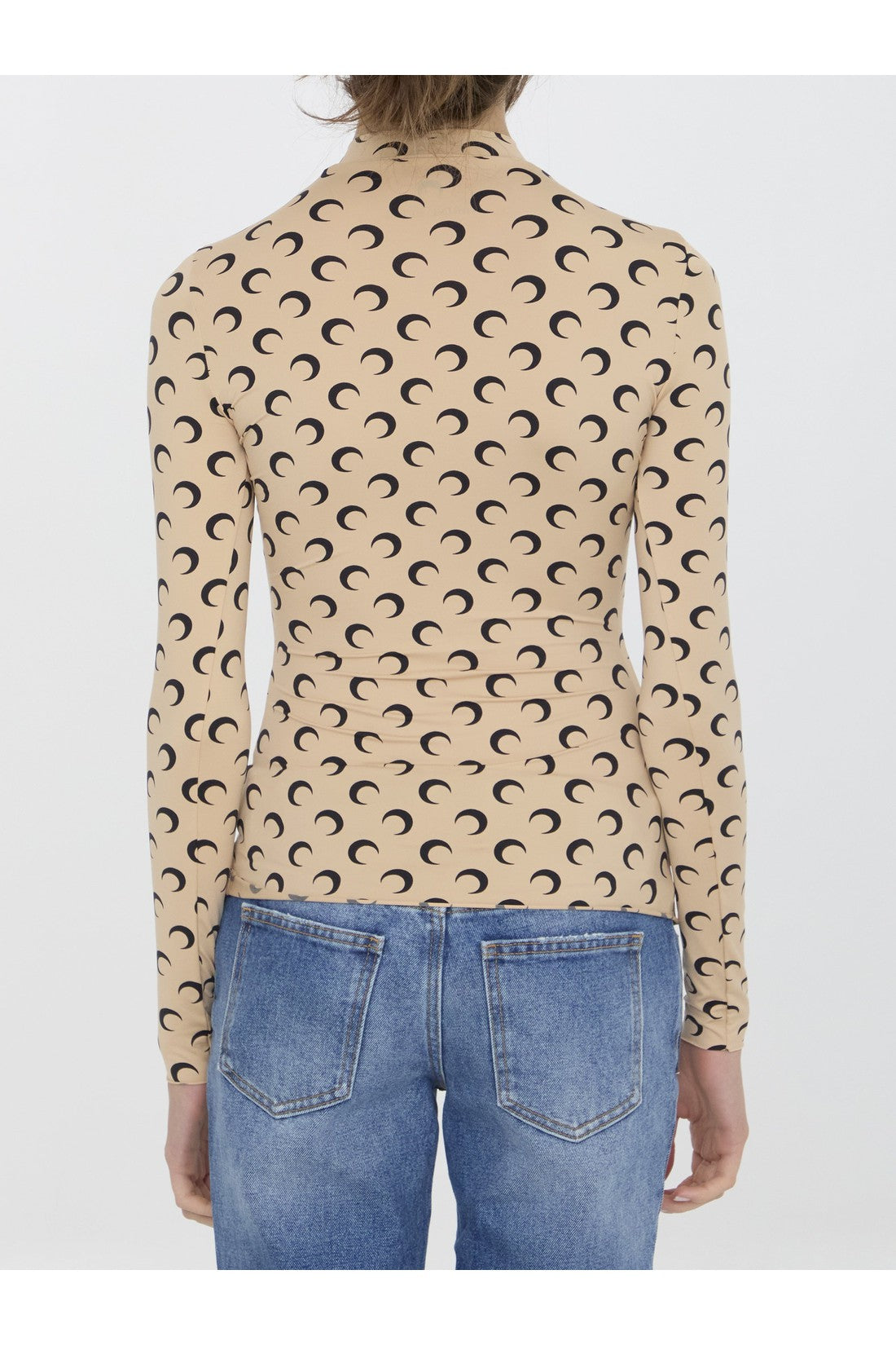 MARINE SERRE-OUTLET-SALE-Moon printed top-ARCHIVIST