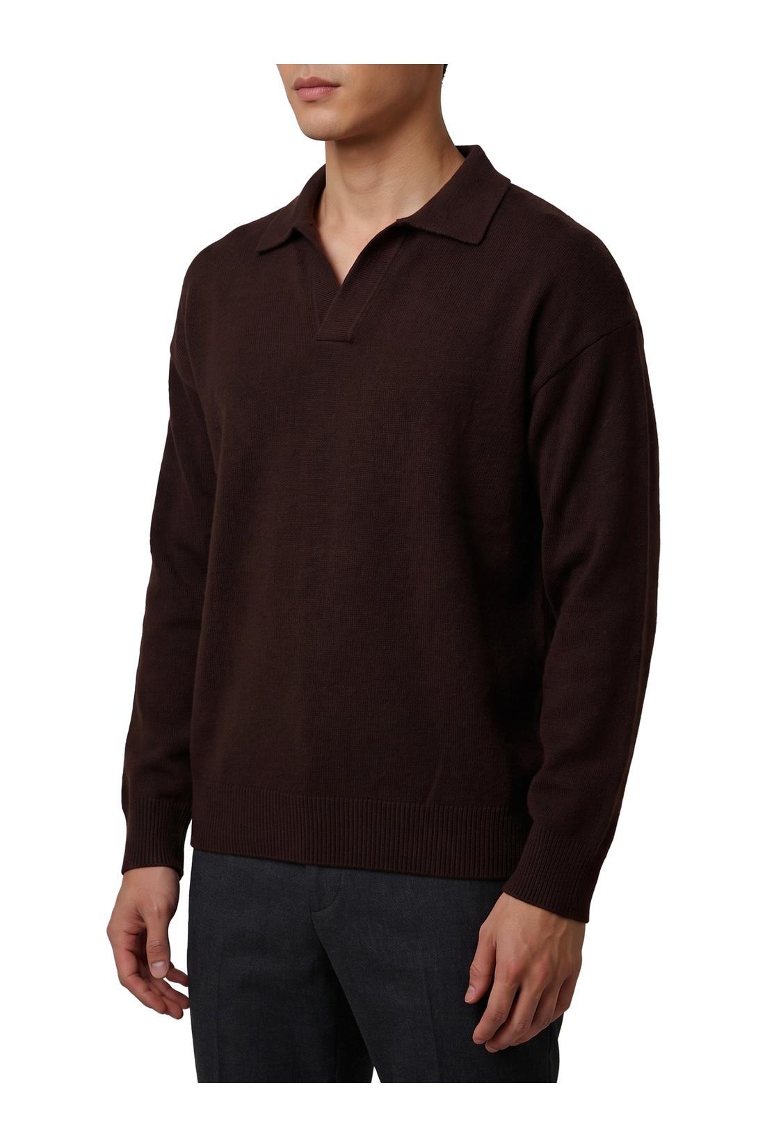 Roberto collina-OUTLET-SALE-Moor brown Skipper polo shirt-ARCHIVIST