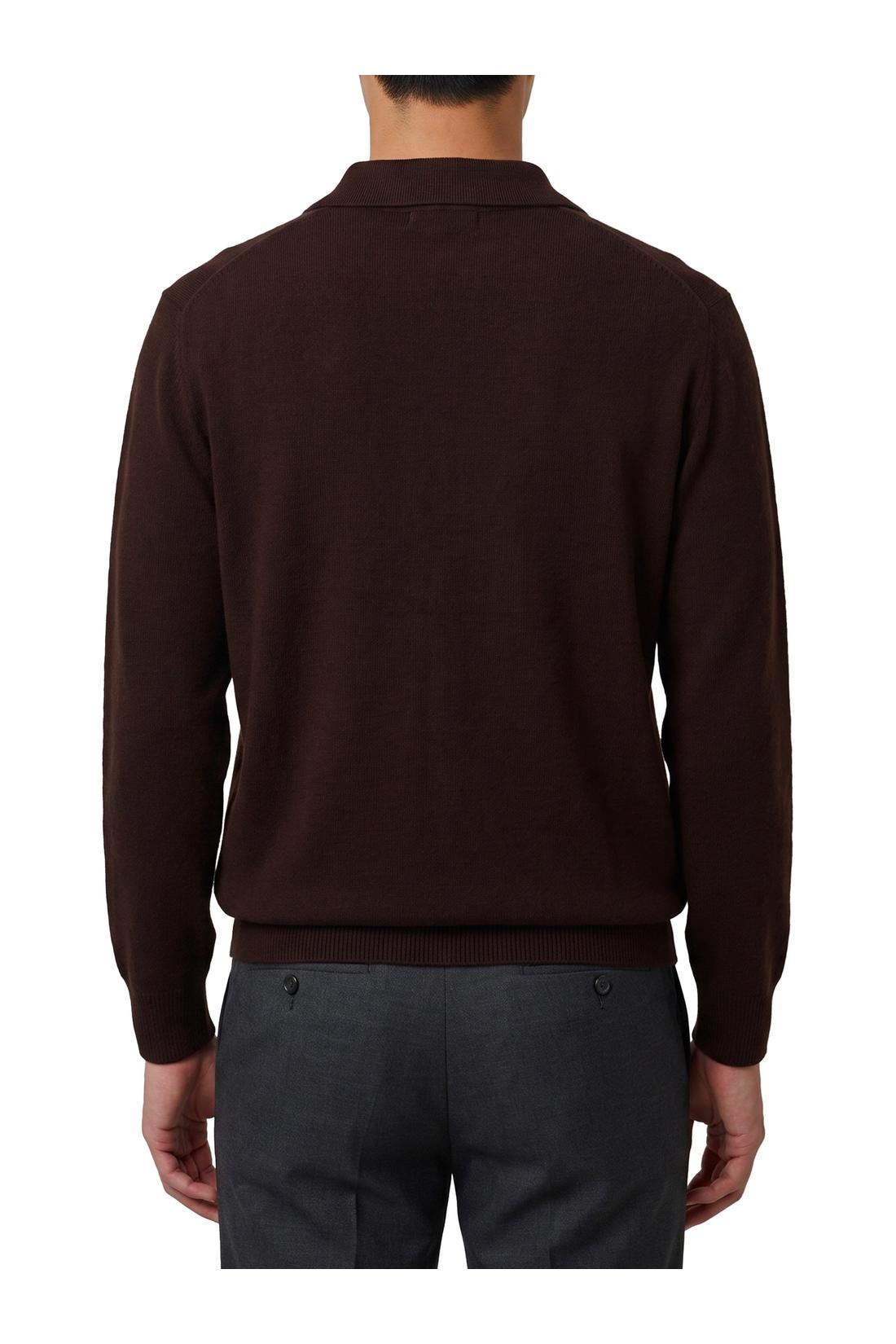 Roberto collina-OUTLET-SALE-Moor brown Skipper polo shirt-ARCHIVIST