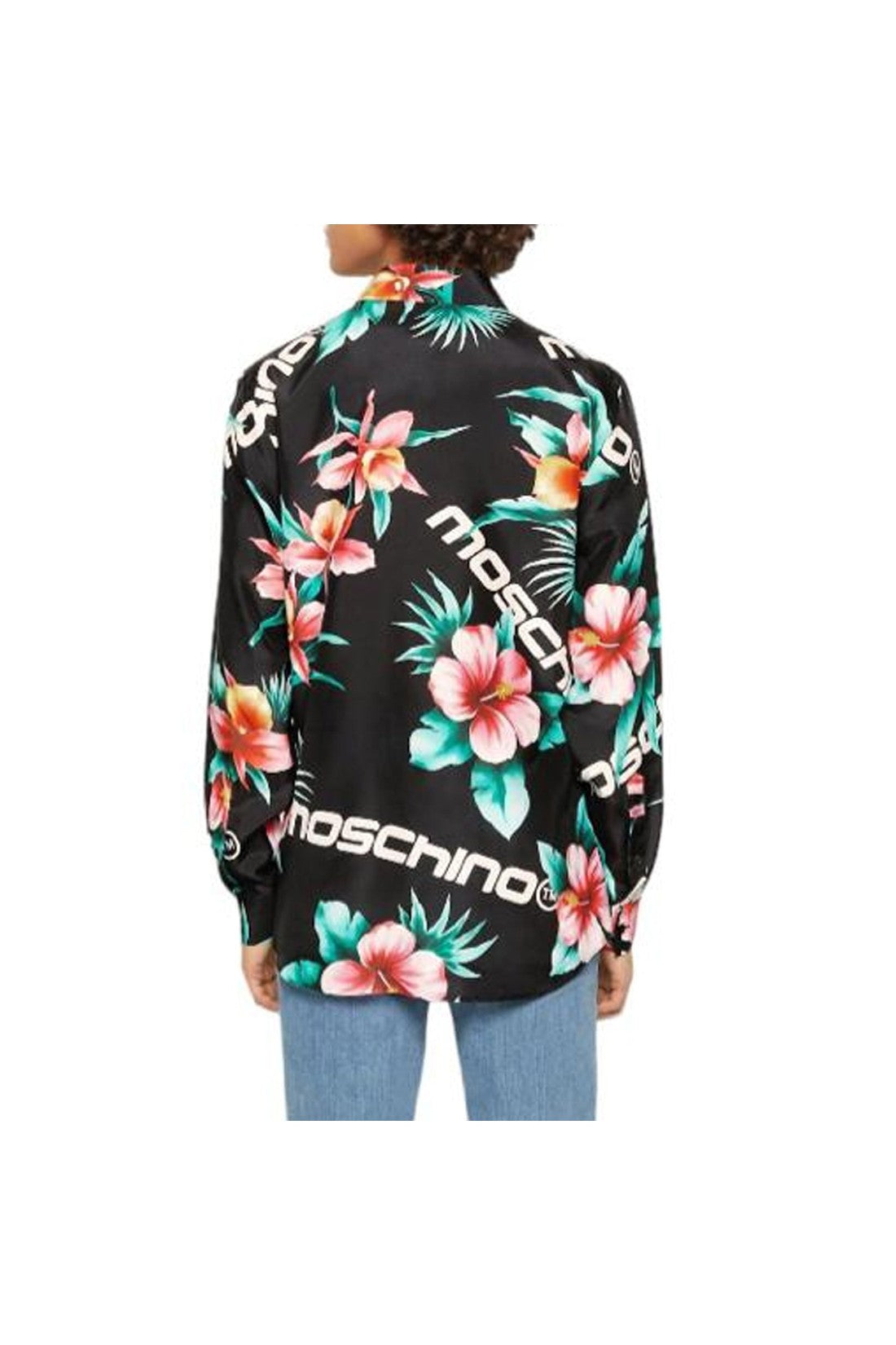 MOSCHINO COUTURE-OUTLET-SALE-Moschino Couture Silk Printed Shirt-ARCHIVIST