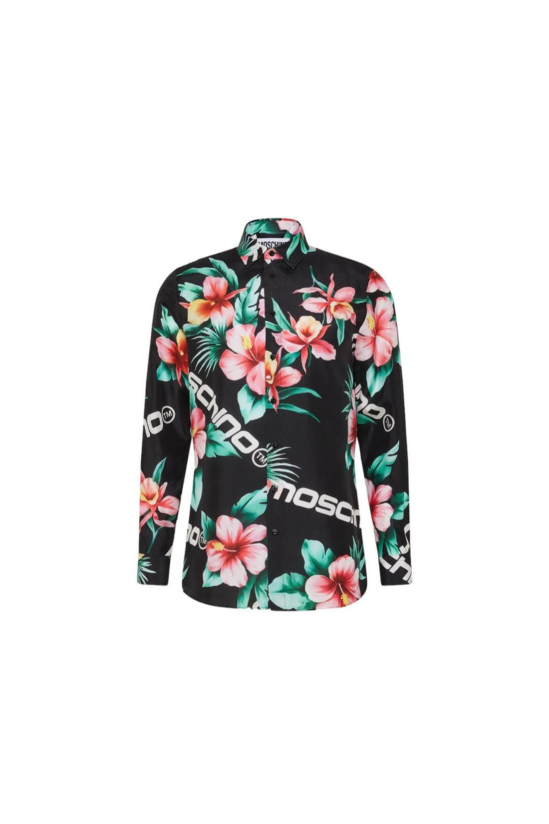 MOSCHINO COUTURE-OUTLET-SALE-Moschino Couture Silk Printed Shirt-ARCHIVIST