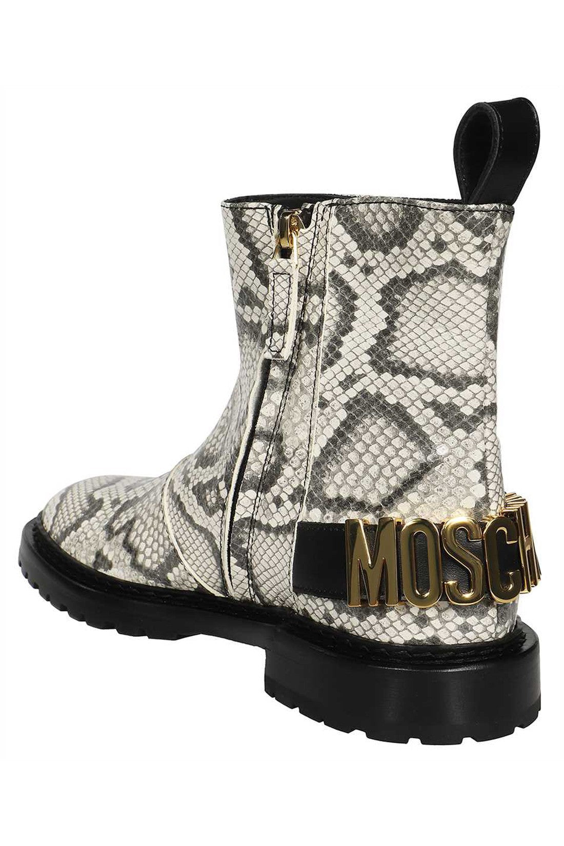 Leather ankle boots-Moschino-OUTLET-SALE-ARCHIVIST