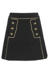 Technical fabric mini-skirt