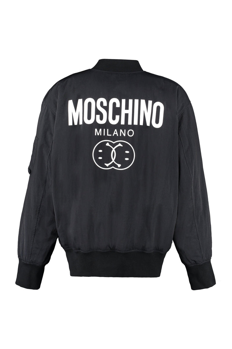 Moschino-OUTLET-SALE-Moschino Smiley padded bomber jacket-ARCHIVIST