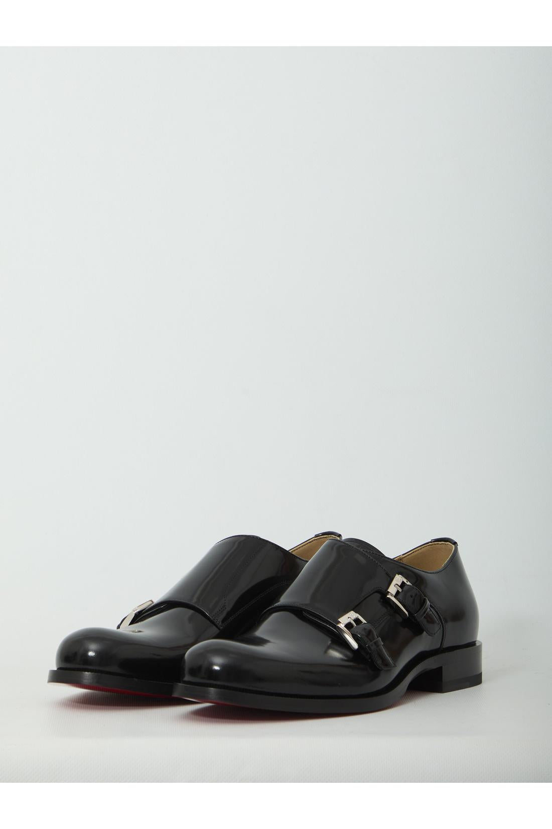 Christian Louboutin-OUTLET-SALE-Moustachou Monk lace-up shoes-ARCHIVIST