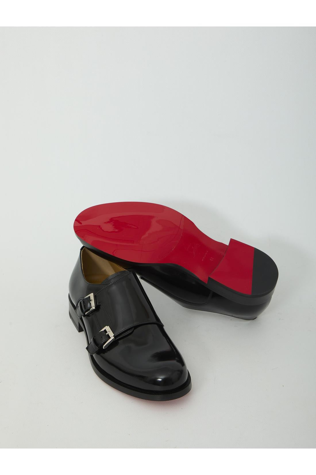 Christian Louboutin-OUTLET-SALE-Moustachou Monk lace-up shoes-ARCHIVIST
