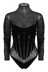 Mugler-OUTLET-SALE-Mugler x Wolford - Semi-transparent bodysuit-ARCHIVIST