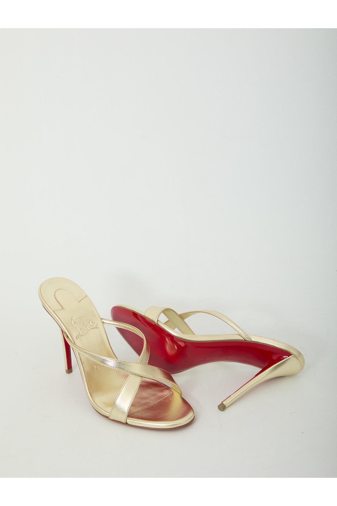 Christian Louboutin-OUTLET-SALE-Mulazee Cross 100 mules-ARCHIVIST