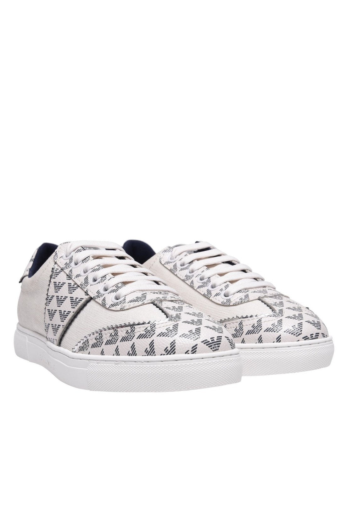 Emporio Armani-OUTLET-SALE-Multi Logo Sneakers-ARCHIVIST