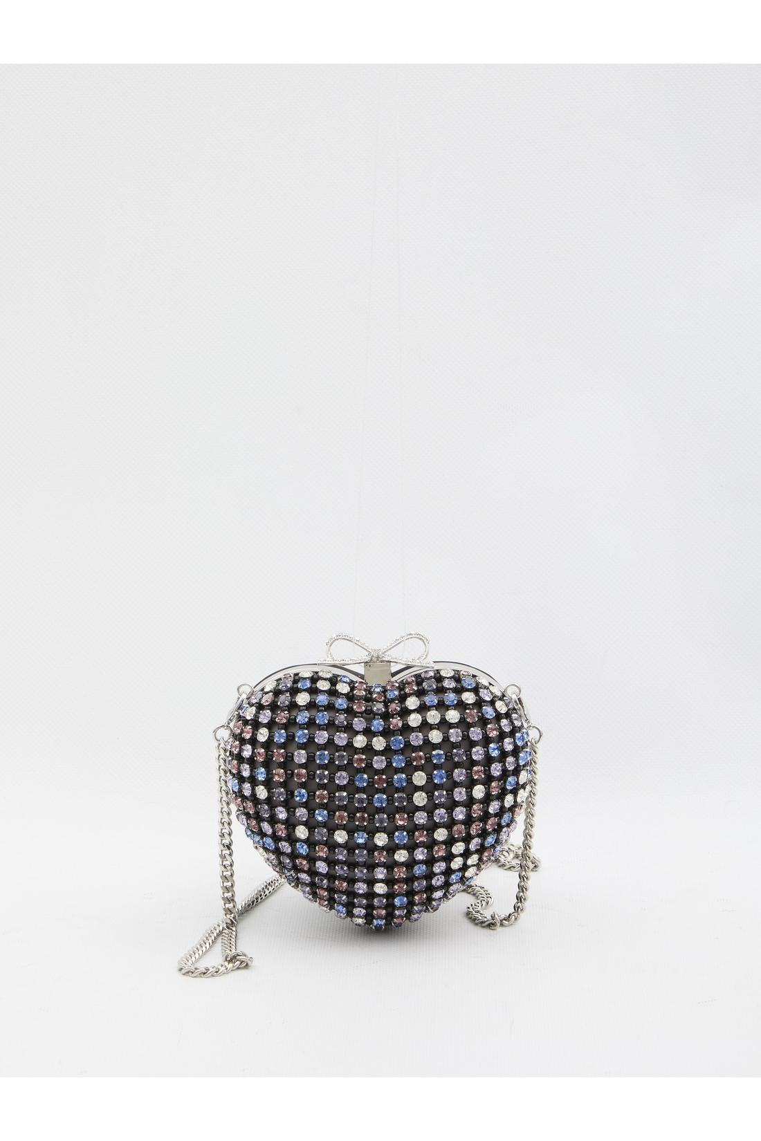 Self Portrait-OUTLET-SALE-Multi crystal Heart clutch bag-ARCHIVIST