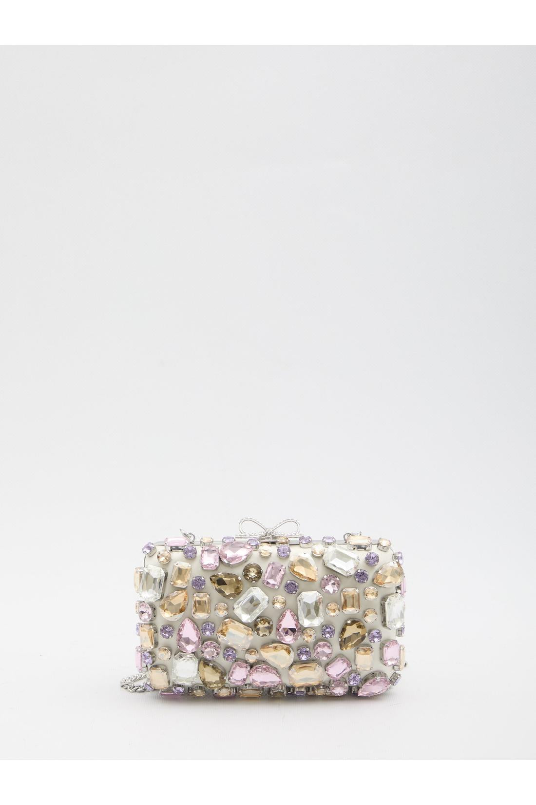 Self Portrait-OUTLET-SALE-Multi crystal embellished clutch bag-ARCHIVIST