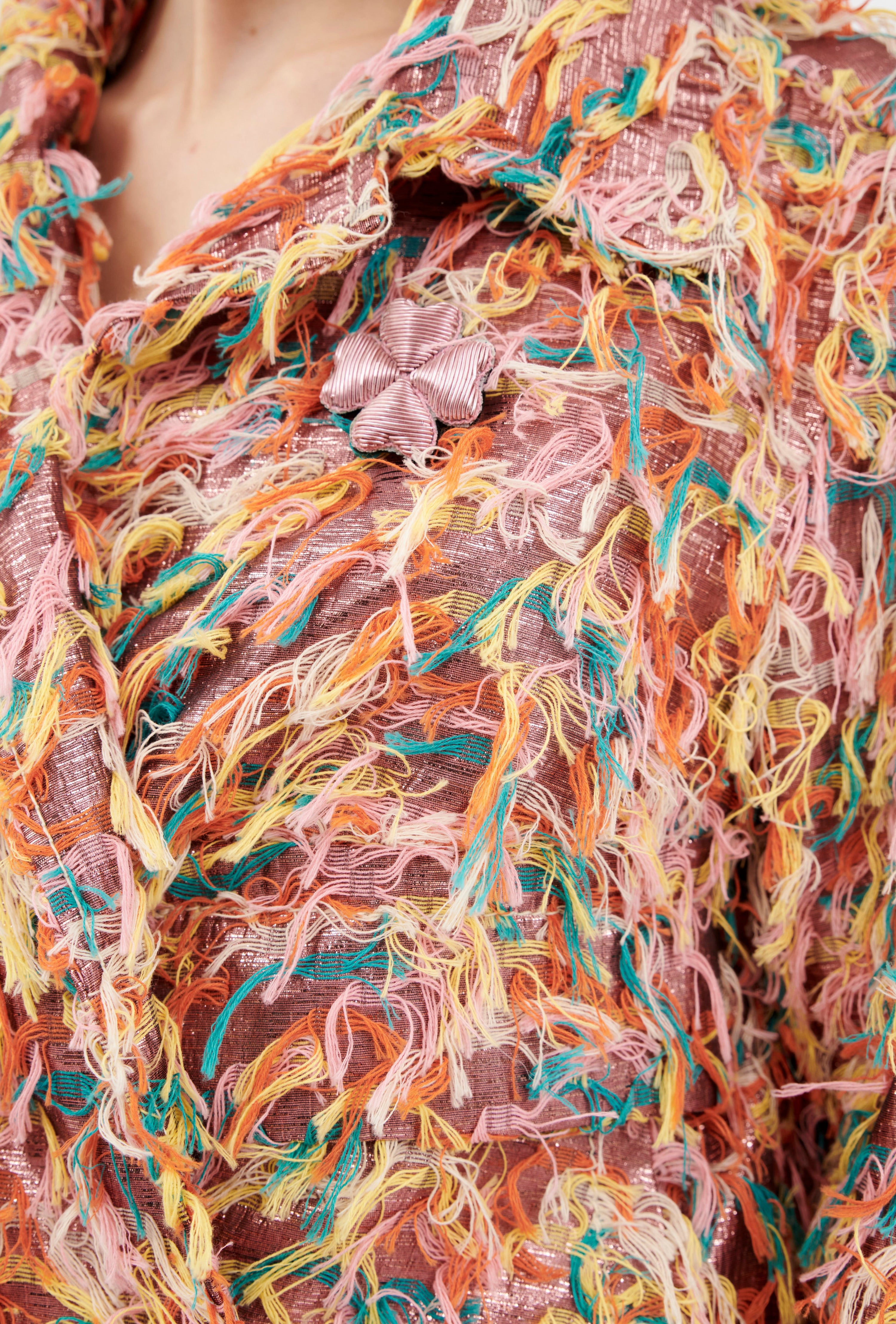 Odeeh-Multicolor Fringes Jacke, Candy-Jacken & Mäntel-Black-Deal-Outlet-by-ARCHIVIST