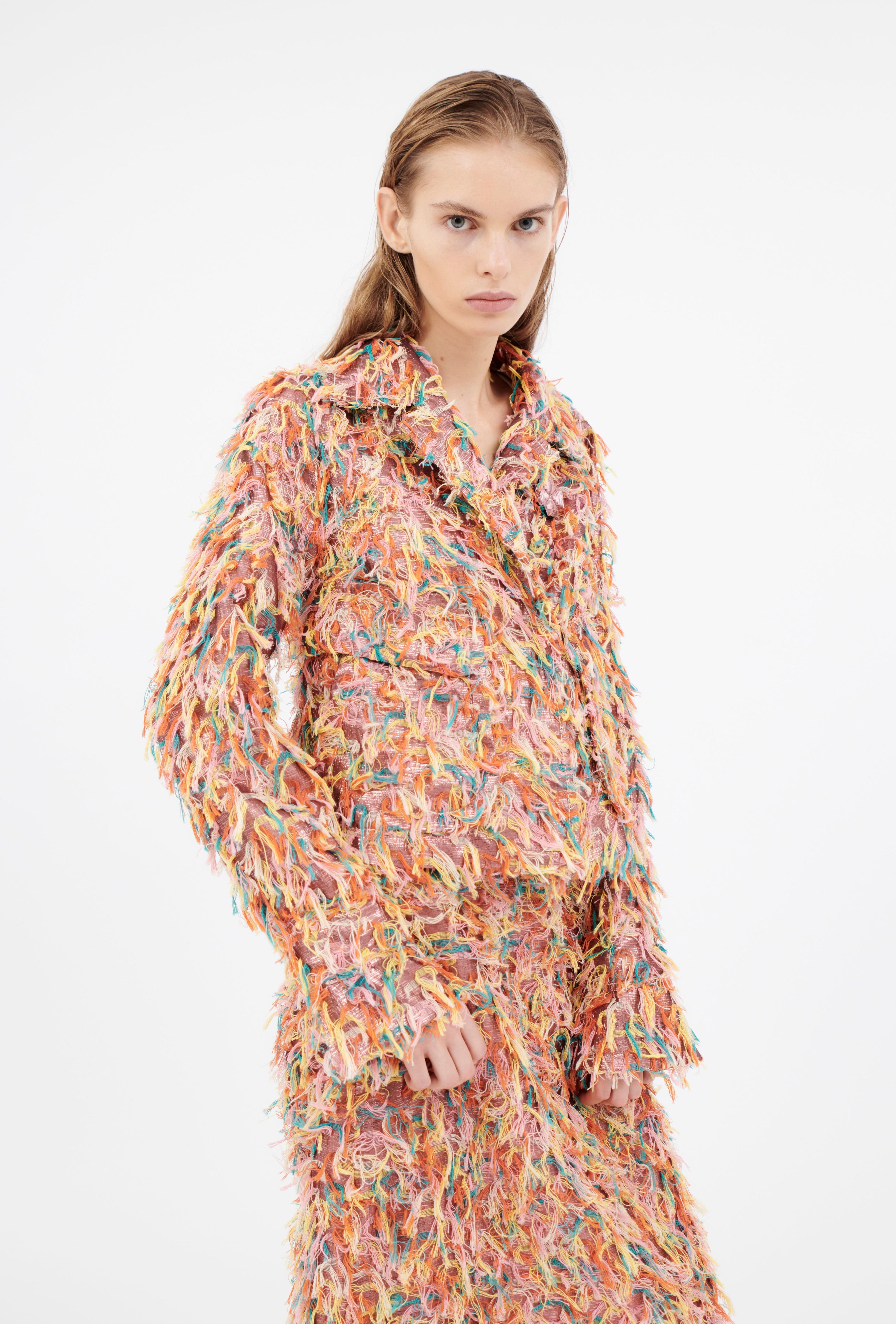 Odeeh-Multicolor Fringes Jacke, Candy-Jacken & Mäntel-Black-Deal-Outlet-by-ARCHIVIST