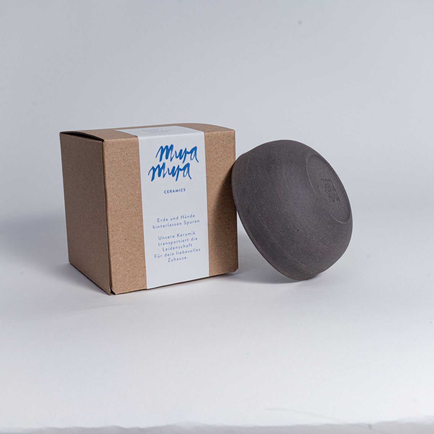 Mura Mura Ceramics-Cappuccino Tasse KUMO grau/schwarz-Becher-Black-Deal-Outlet-by-ARCHIVIST