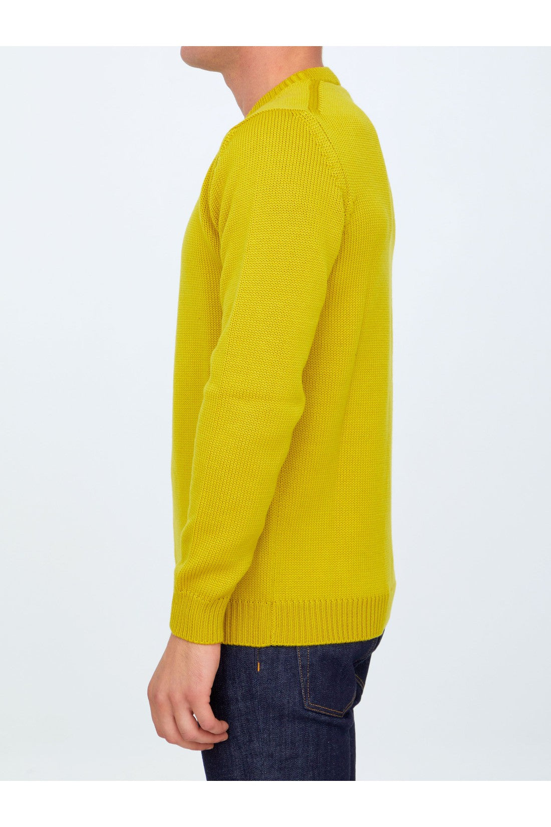 Yellow merino wool sweater