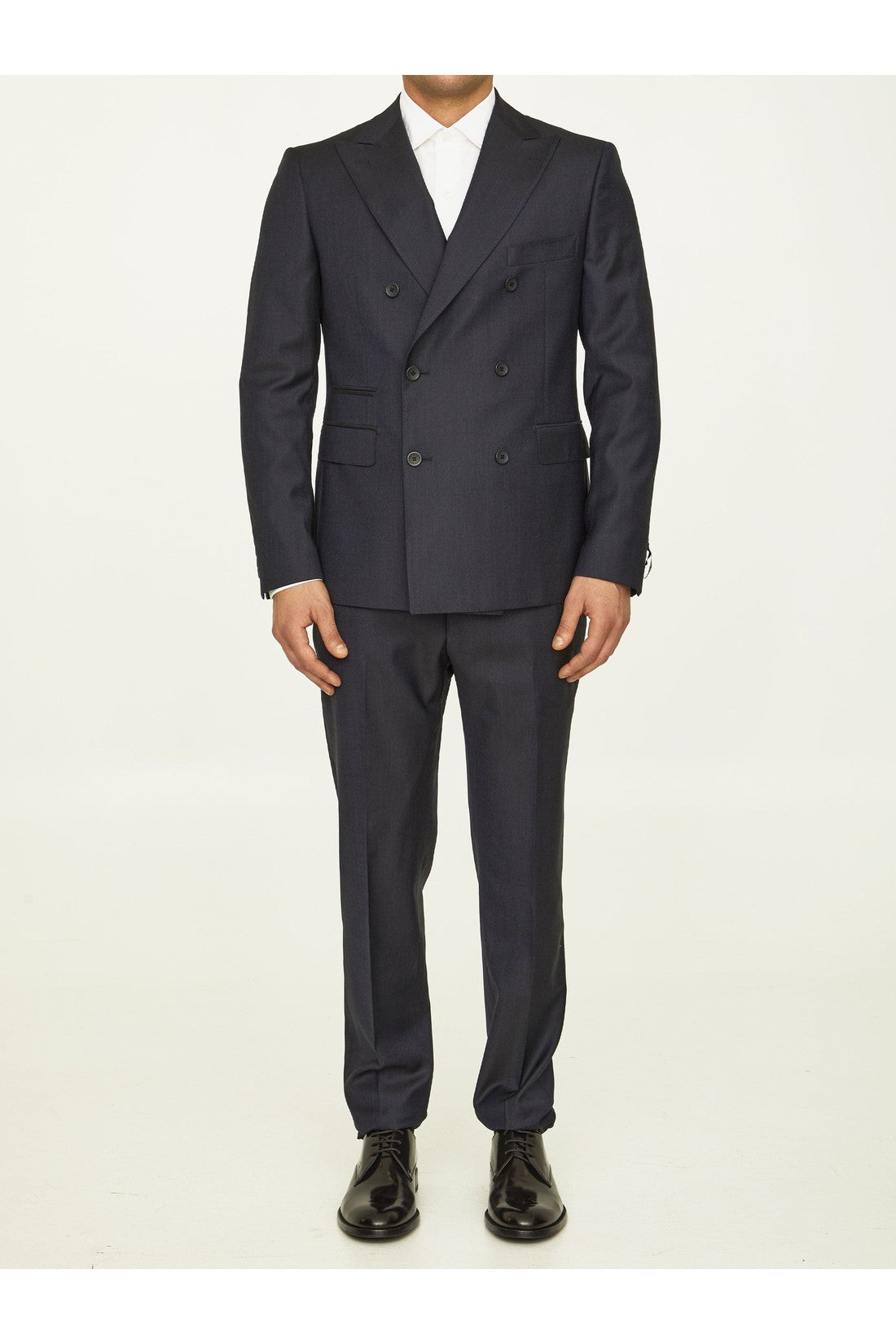 Blue tencel suit