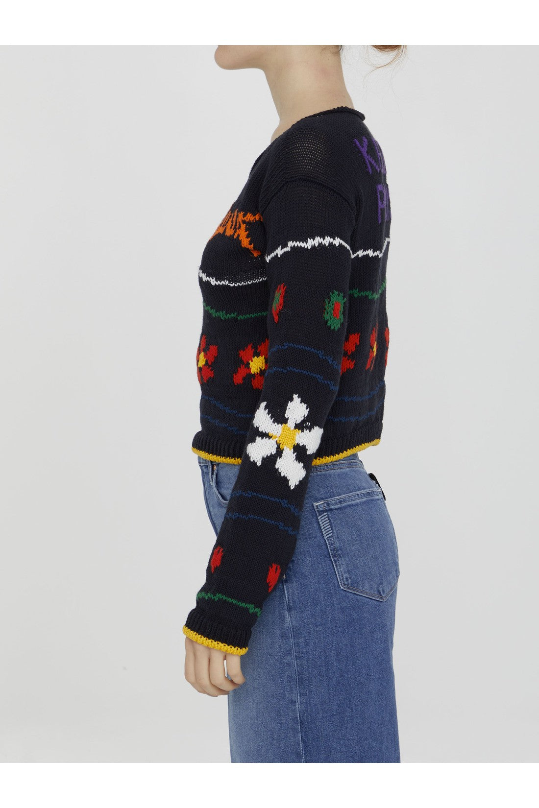 Multicolor embroidered jumper