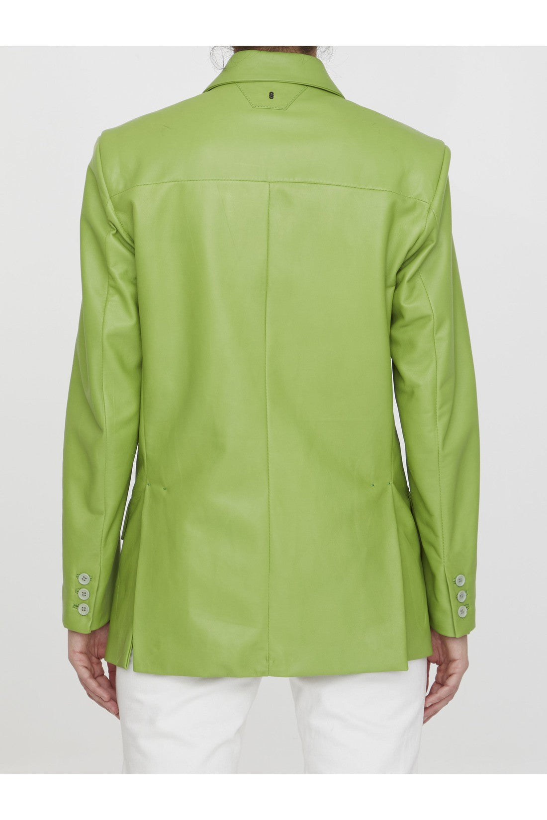 Lime leather jacket