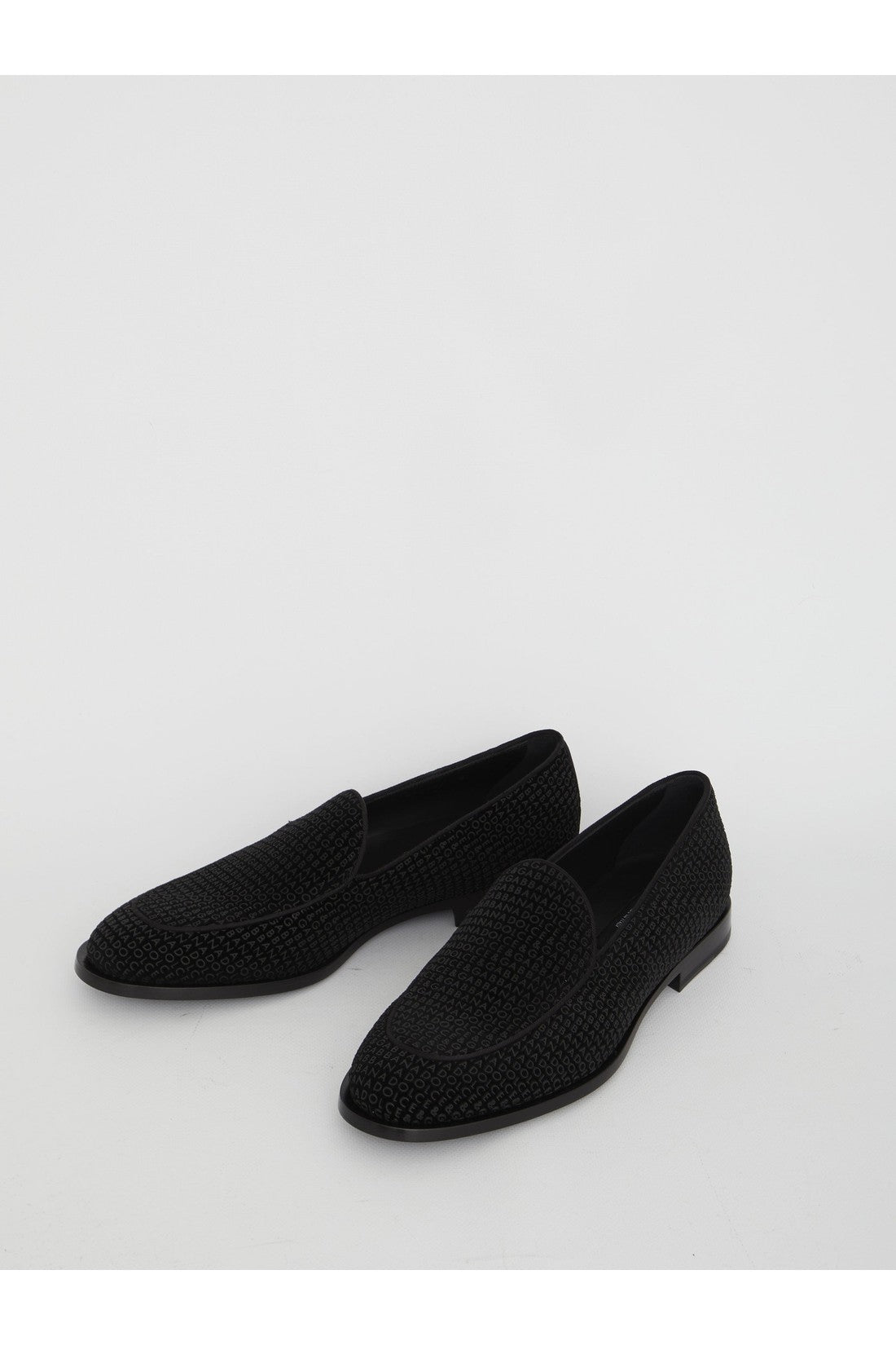 Velvet logoed loafers